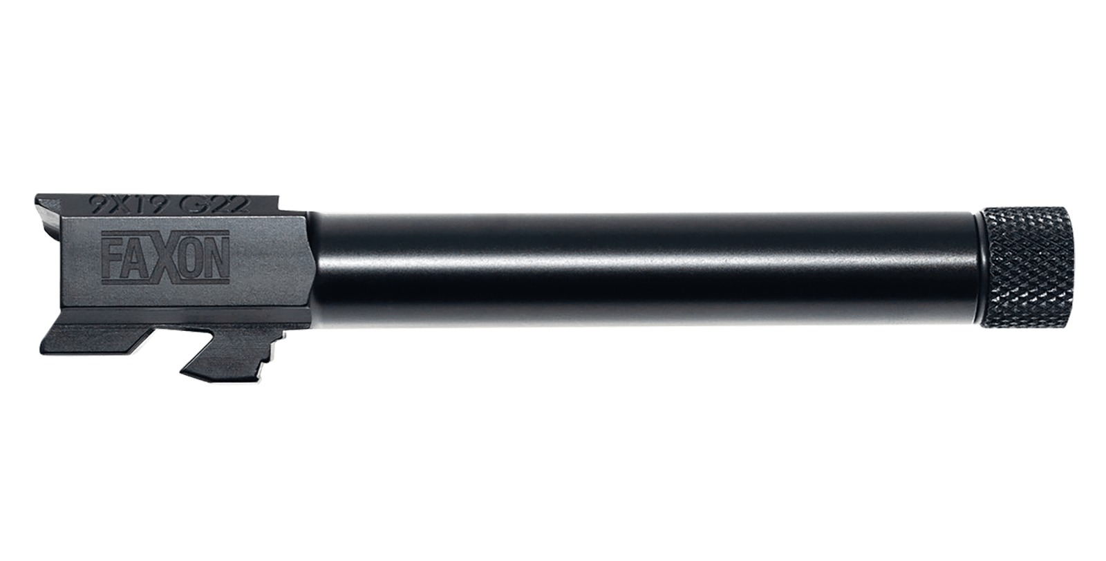 Faxon Firearms GA910N22NGQ-T Duty Series  9mm Luger Threaded Black Nitride Steel, Fits G22 Gen2-4