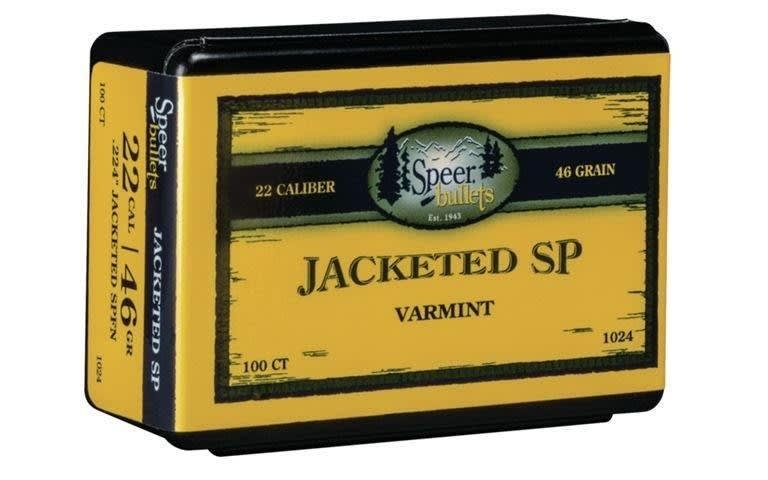 Speer Varmint Soft Point Rifle Bullets .224 cal .224" 40 gr JSP 100/ct