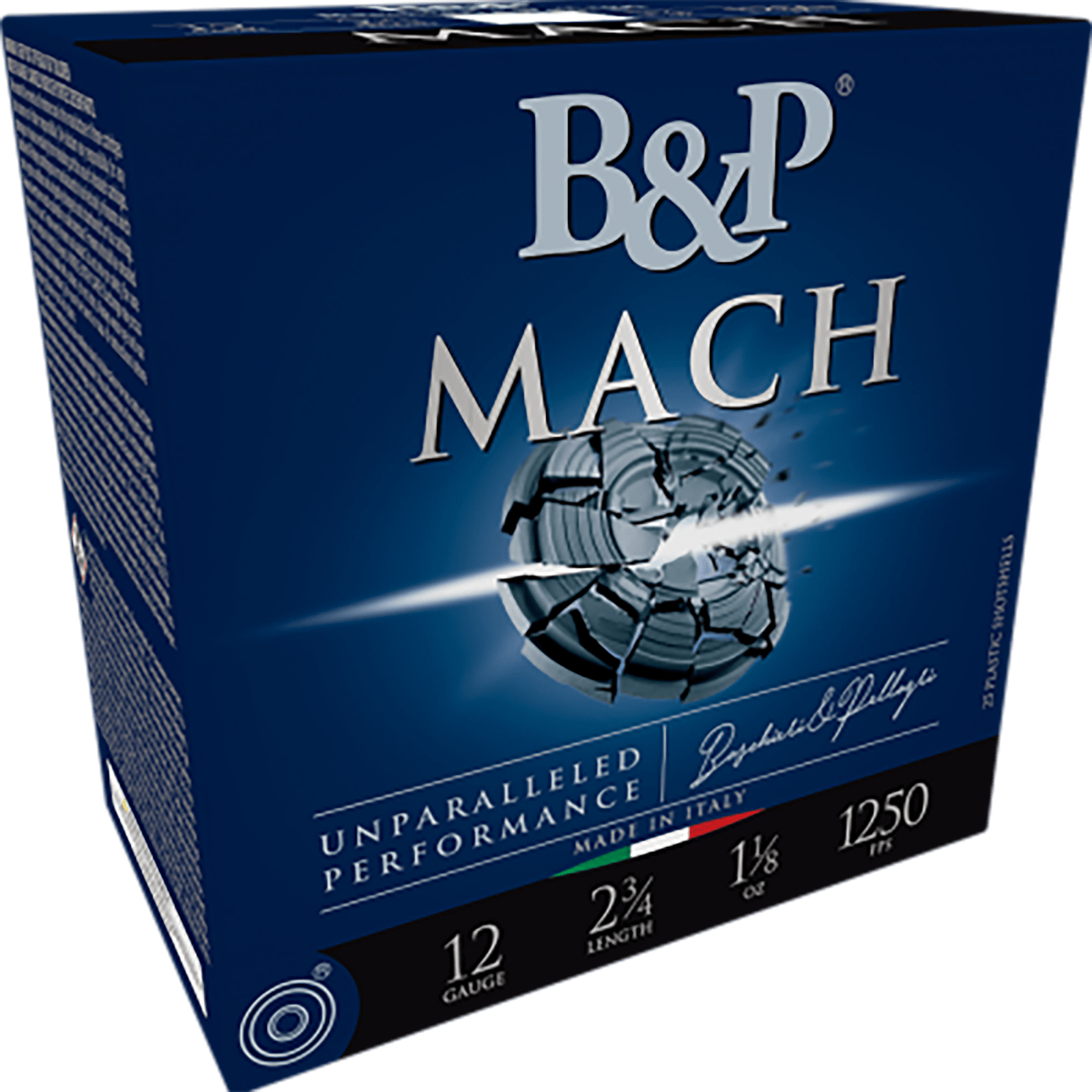 B&p Ammunition 12B18FL7 Mach LV 12Gauge 2.75" 1 1/8oz 7.5Shot 25 Per Box/10 Case
