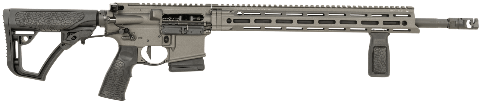Daniel Defense 0212810739055 DDM4 V7 Pro *CA Compliant 5.56x45mm NATO 18" 10+1, Cobalt Rec, Black OEM Overmolded Stock & Grip, Geissele Trigger