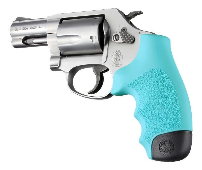 Hogue Rubber Monogrip for S&W J Frame - Aqua