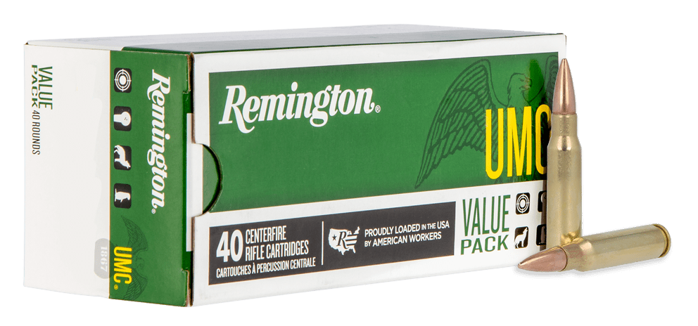 Remington Ammunition 23971 UMC Value Pack 308Win 150gr Full Metal Jacket 40 Per Box/10 Case