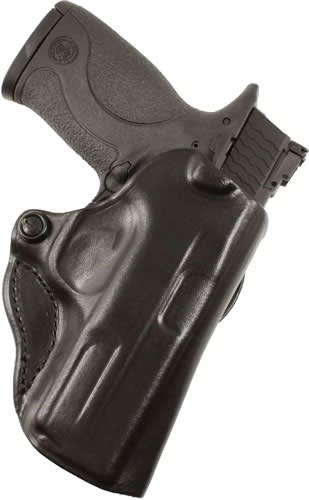 DESANTIS MINI SCABBARD HOLSTER RH OWB LEATHER 380 SHLD EZ BLK