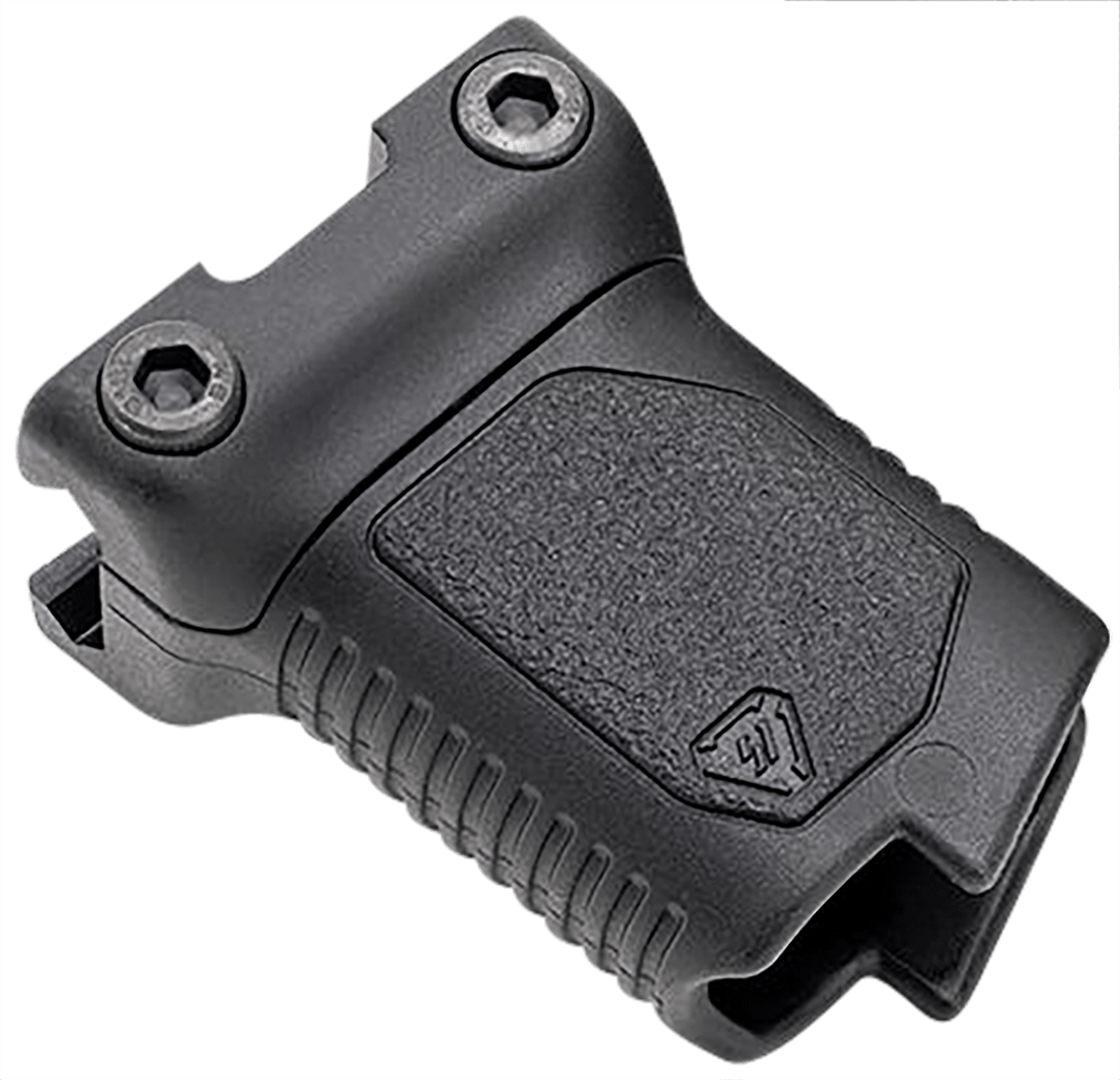 Strike Industries ARCMAGRAILSBK Angled Vertical Grip Short Black Polymer with Cable Management Storage for Picatinny Rail