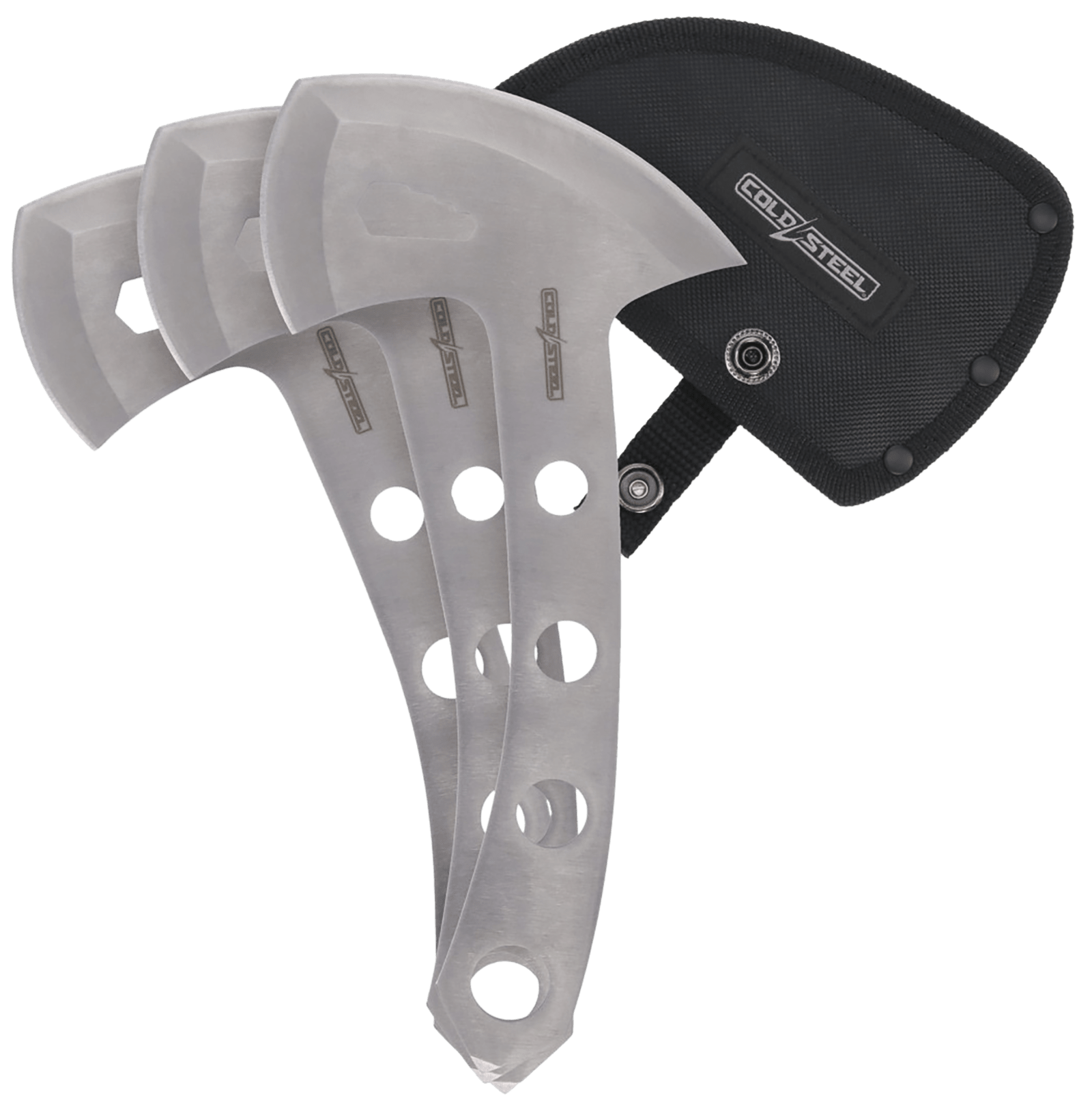Cold Steel CSTH50AX3PK Throwing Axes  5" Plain 420 Stainless Steel Blade Set of 3