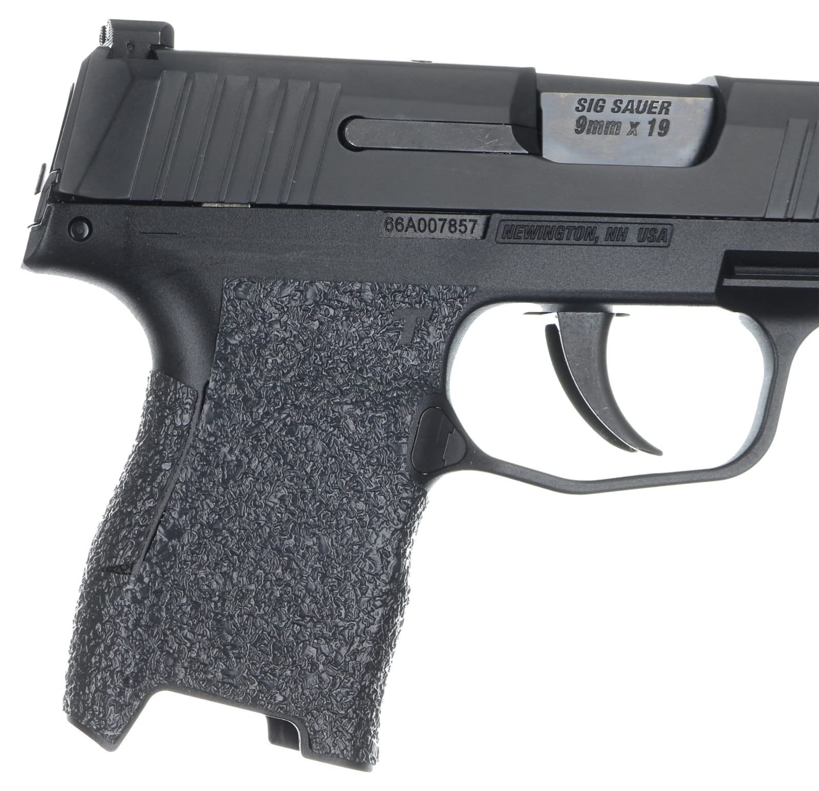 Talon Grips 001R Adhesive Grip  Textured Black Rubber for Sig Compact P320, P250, M17, M18 with Medium Grip Module