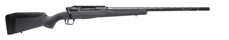 Savage Arms 57901 Impulse Mountain Hunter 7mm Rem 3+1 24" Carbon Fiber Threaded Barrel, Black Aluminum Receiver w/Picatinny Rail, Gray AccuStock Synthetic Stock, Ambidextrous