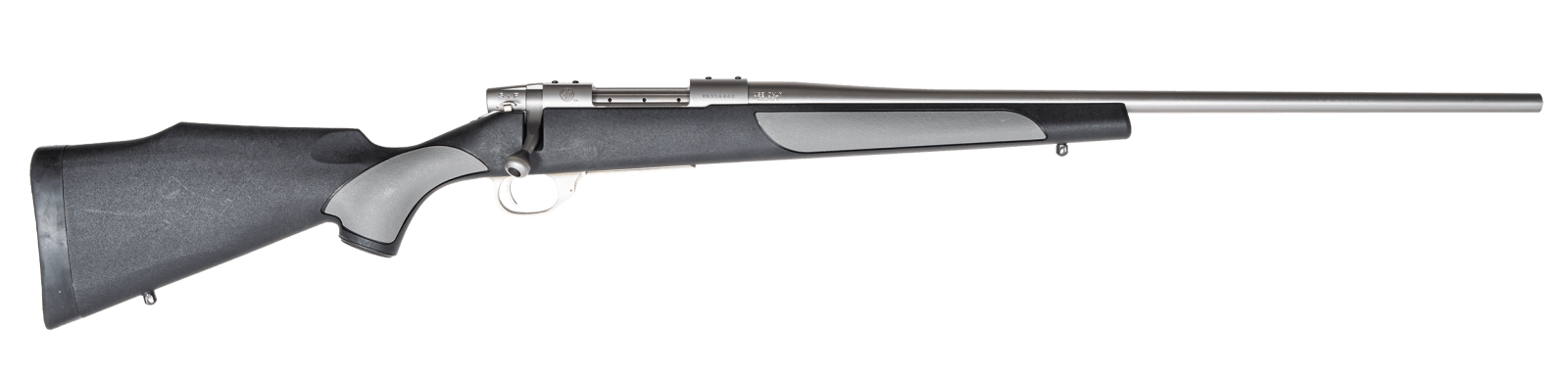 Weatherby Vanguard Weatherguard Full Size 25-06 Rem 5+1 24" Satin Threaded Barrel, Satin Stainless Steel Drilled & Tapped Receiver, Black/Gray Weatherguard Stock