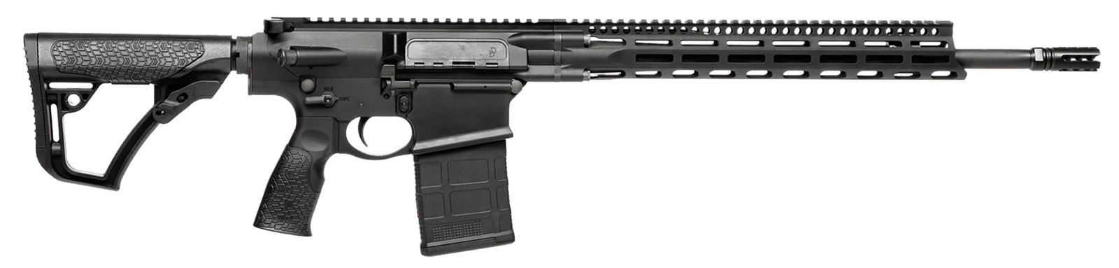 Daniel Defense 0215822207047 DD5 V4 6.5 Creedmoor 18" 20+1 Black Hard Coat Anodized 6 Position w/SoftTouch Overmolding Stock MLOK