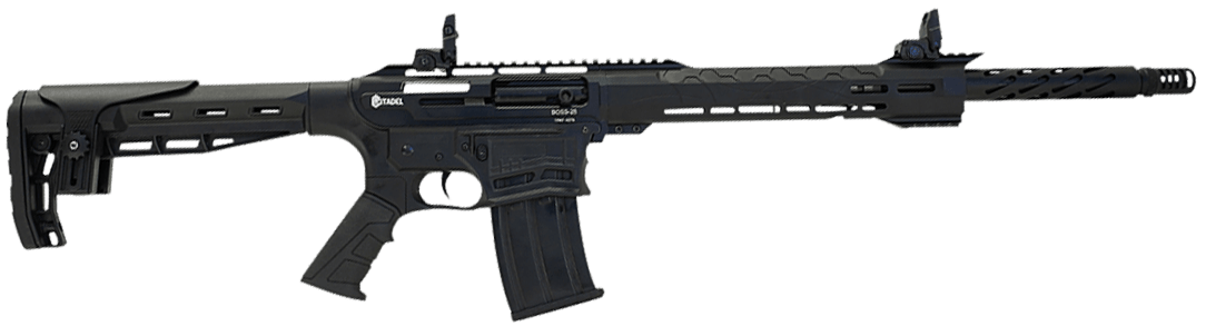 Citadel CBOSS2512CA Boss 25 *CA Compliant 12 Gauge Semi-Auto 3" 5+1 20" Matte Black Steel Barrel, Matte Black Picatinny Rail Receiver, Picatinny Rail Forend, Black Synthetic Stock, Black Polymer Grip