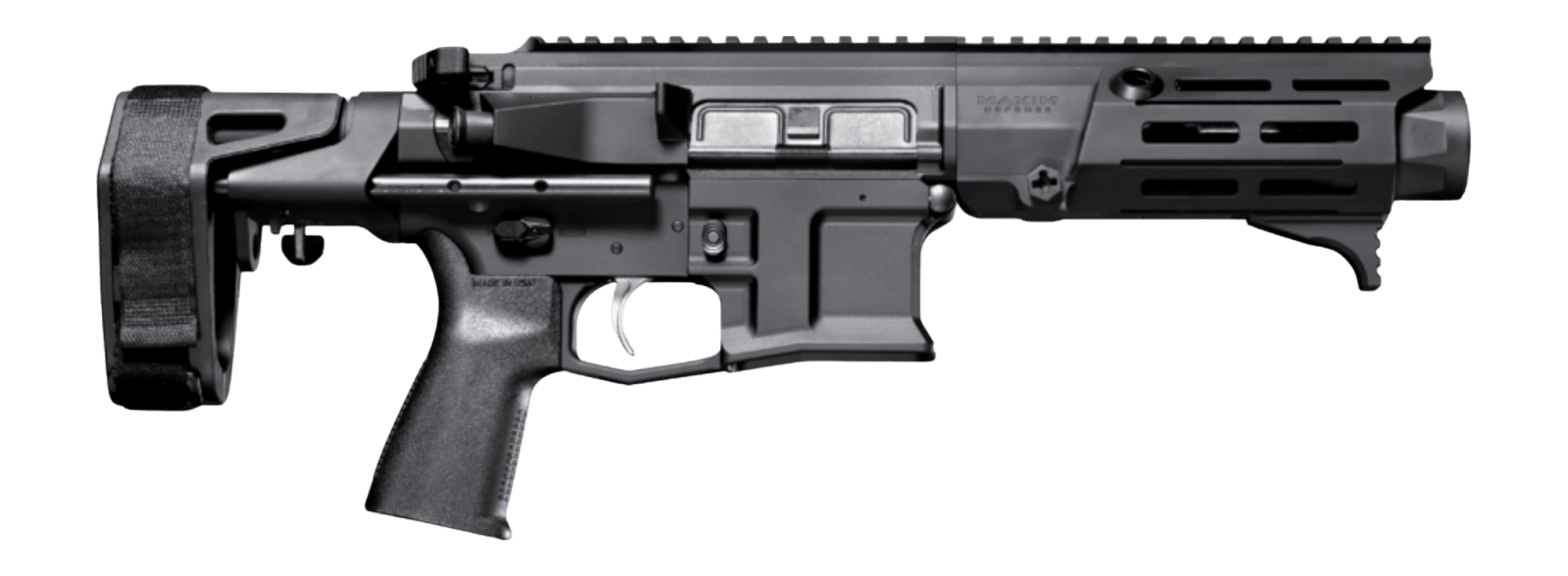 Maxim Defense PDX 300 Blackout 5.50" Black Threaded Barrel, Black Anodized Receiver w/Picatinny Rail, M-Slot Handguard, Black Polymer Maxim SCW Pistol Brace, Black Polymer Grip, Ambidextrous