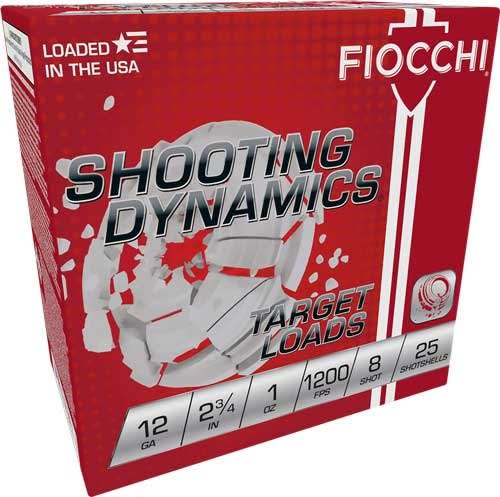 FIOCCHI 12GA 2.75" 1OZ #8 1200FPS 250RD CASE LOT