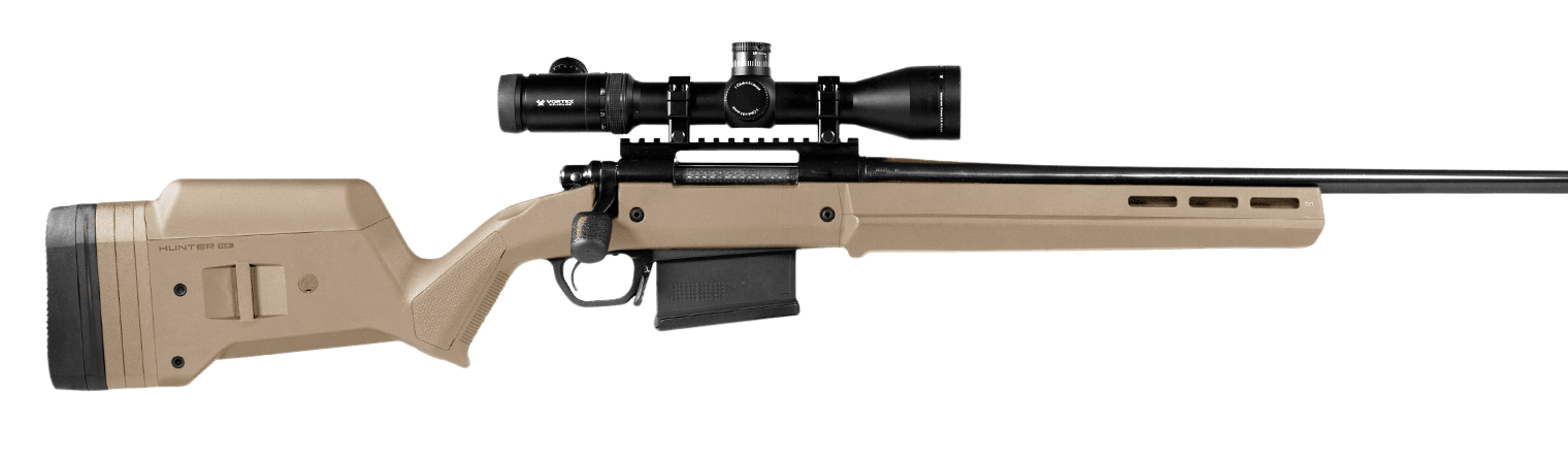 Magpul MAG483-FDE Hunter 700 Stock Fixed with Aluminum Bedding & Adjustable Comb Flat Dark Earth Synthetic for Remington 700 LA
