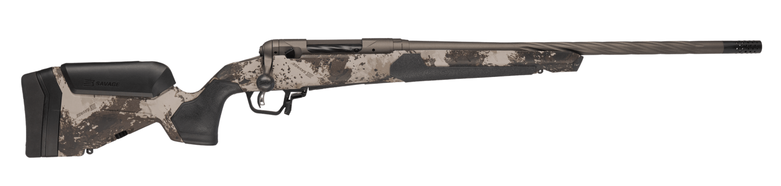 Savage Arms 32604 110 Core Hunter Pro 6.5 PRC 3+1 22" Fluted Barrel, Savage Western Camo AccuStock w/AccuFit V2 Synthetic Stock, Right Hand