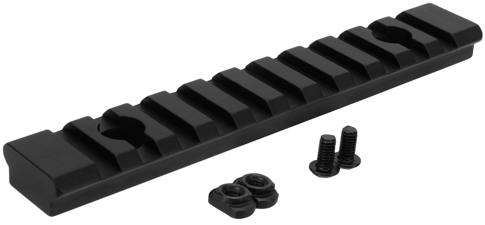 TacFire MAR105L M-LOK Accessory Picatinny Section Rail 5 Inch 11 Slots  Black Anodized