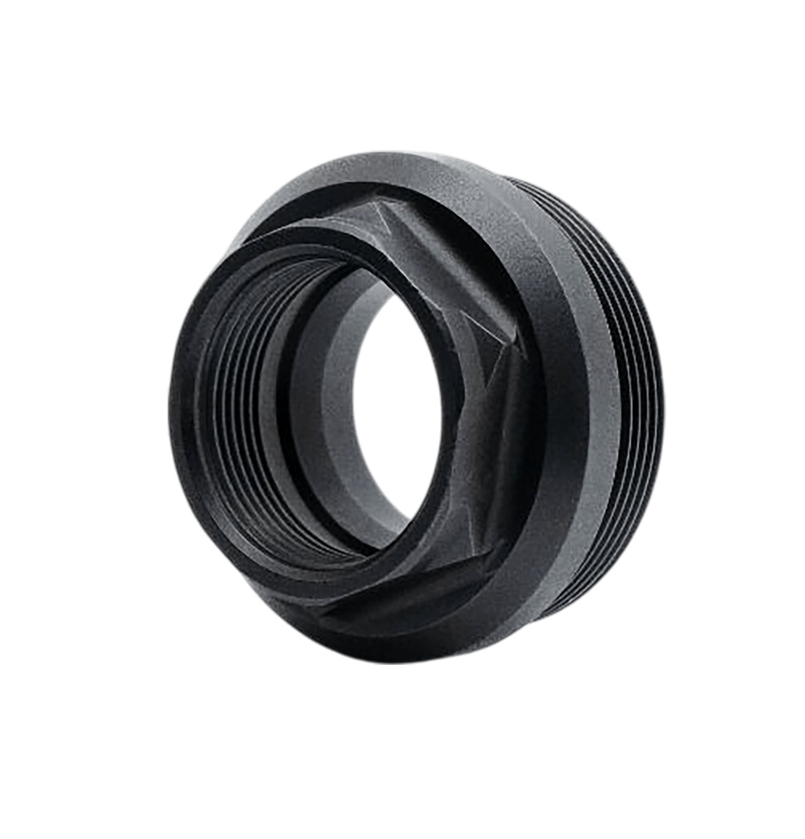 Armaspec ARM891-BLK HUB Thread Adapter Fits 1 3/8"x24 External 0.9x24 Internal Stainless Steel Black
