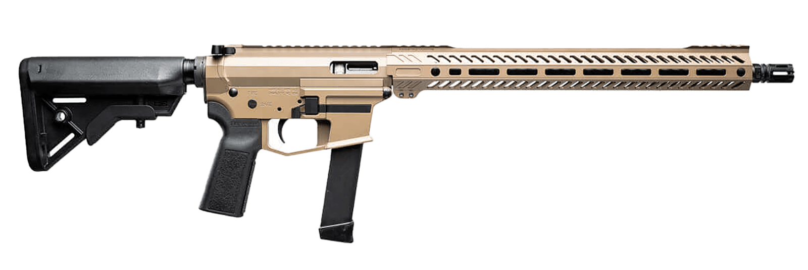 Angstadt Arms AAUDP09RFR UDP-9  9mm Luger 15+1 16" Black Melonite Threaded Barrel, Flat Dark Earth Cerakote Picatinny Rail Aluminum Receiver, 15" M-LOK Handguard, Black Synthetic B5 Bravo Stock