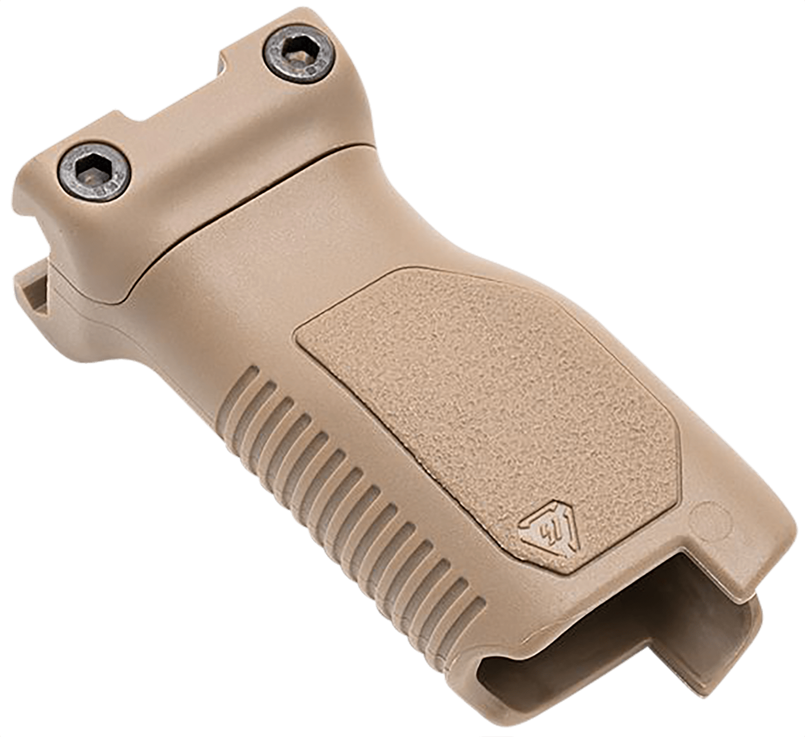 Strike Industries ARCMAGRAILLFDE Angled Vertical Grip Long Flat Dark Earth Polymer with Cable Management Storage for Picatinny Rail
