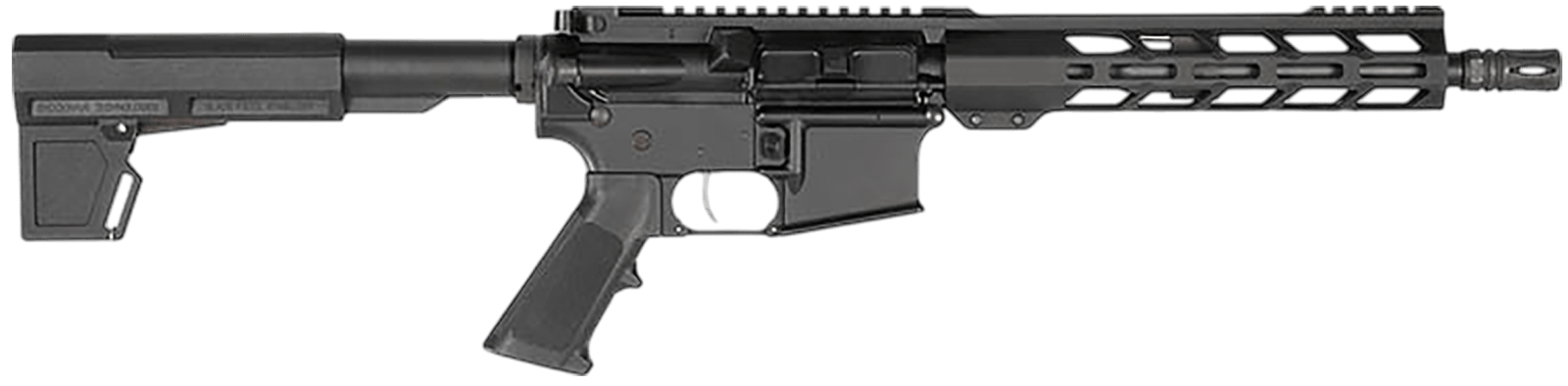 Hi-Point HP15P556 HP 15P 5.56 NATO 30+1 10.50" Black Threaded Barrel, Black Aluminum Receiver w/Picatinny Rail, M-LOK Handguard, Blade Black Polymer Brace, Black Polymer Grip