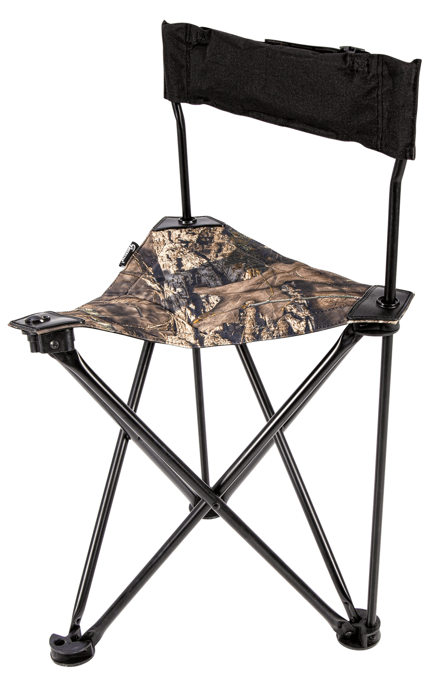 Ameristep AMSAMEFT1013 Tripod Stool w/Back Swivel Mossy Oak Break-Up Country Heavy Duty Fabric/Steel