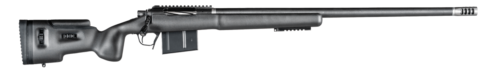 Christensen Arms 8010500100 TFM Long Range Full Size 6.5 PRC 3+1, 26" Carbon Fiber Target Profile Barrel, Black Nitride Aluminum Receiver, Natural Carbon Fiber Fixed Long Range Stock