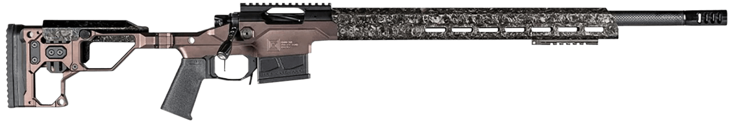 Christensen Arms 8010310700 Modern Precision 7mm PRC 26" Threaded Carbon Fiber Barrel 5+1, Black Nitride Finish, Desert Brown Anodized Folding Stock, Polymer Grip