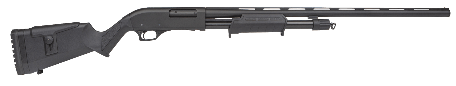 Rock Island PA12H28 All Generations  12 Gauge 3" 5+1 28" Black Anodized Contoured/Smooth Bore/Vent Rib Barrel, Black Fixed w/Adjustable Cheek Rest Stock