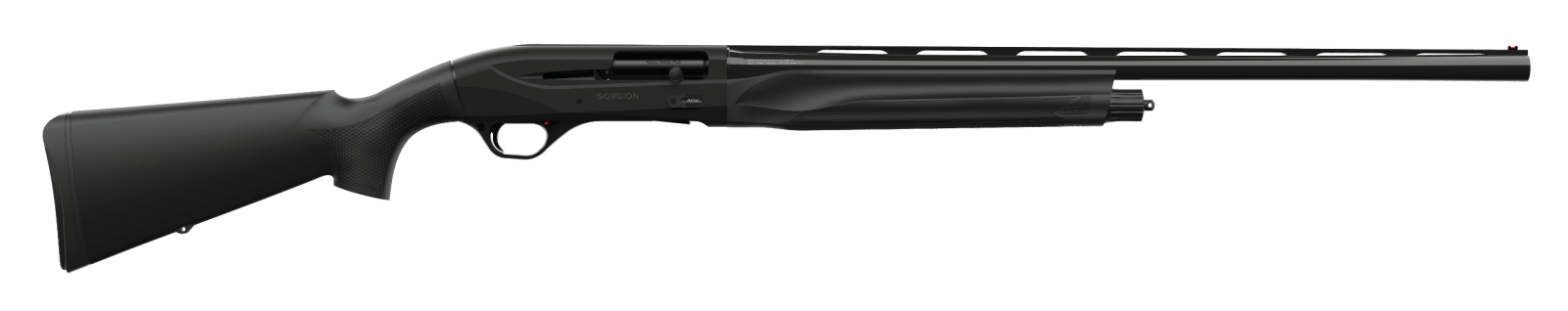 Retay USA GORBLK26 Gordion Waterfowl Inertia Plus 12 Gauge with 26" Deep Bore Drilled Barrel, 3" Chamber, 4+1 Capacity, Matte Black Anodized Metal Finish & Black Synthetic Stock Right Hand (Full Size)