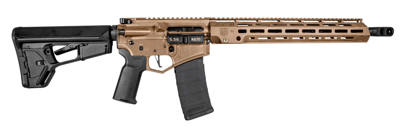 Diamondback DB1758K061 DB15  5.56x45mm NATO 16" 30+1 Flat Dark Earth Adjustable Magpul ACS-L Stock Black Magpul MOE-K2+ Grip