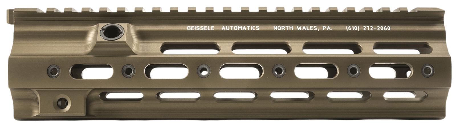 Geissele Automatics 05190S Super Modular Rail HK DDC Aluminum 10.50" Long