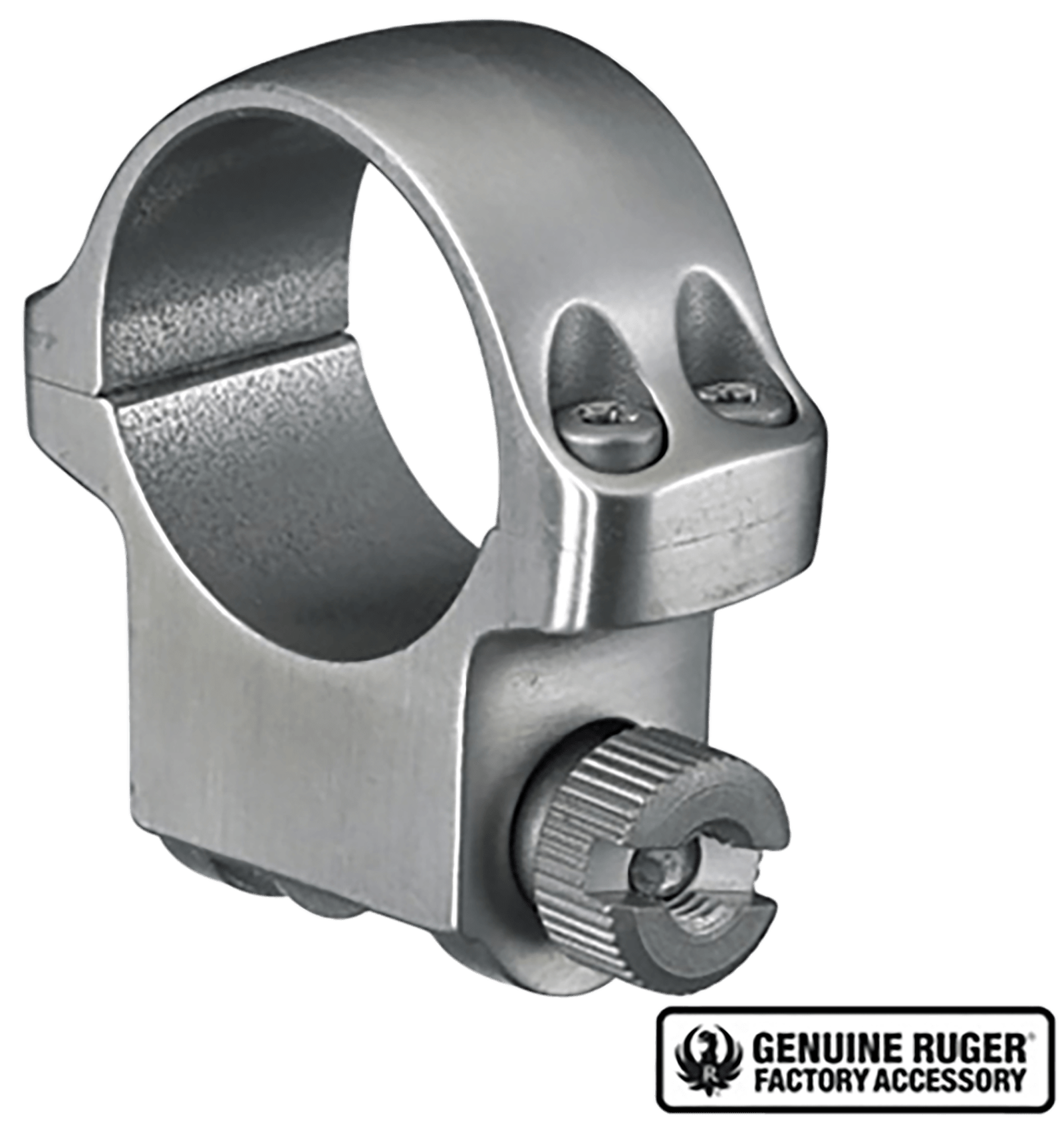 Ruger 90282 4K Scope Ring Silver 1" Medium