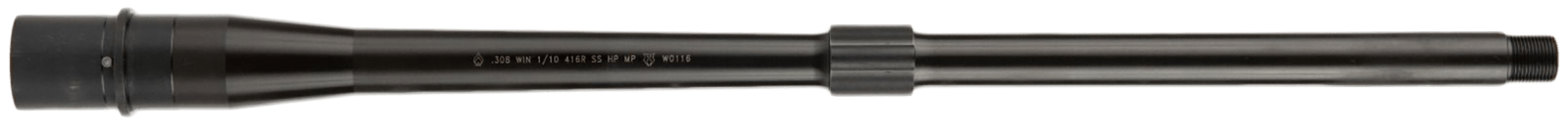 Ballistic Advantage BABL308021PQ Premium Series  308 Win 18" Threaded Hanson Profile, Midlength with Low Pro Gas Block, Black QPQ 4150 Chrome Moly Vanadium Steel, Fits AR-10