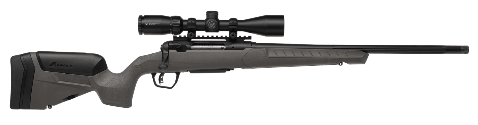 Savage Arms 32449 110 Trailblazer XP 5.56 NATO 4+1 20" Fluted Barrel, Flat Dark Gray Adj LOP Synthetic Stock, Right Hand