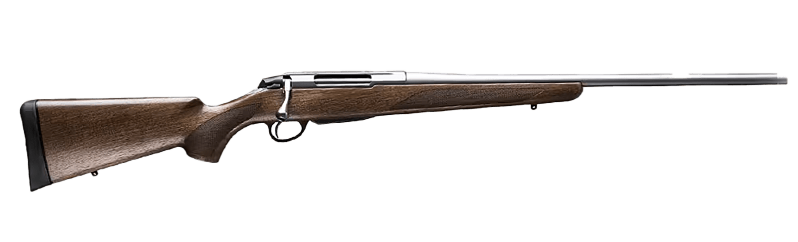 Tikka JRTXA75122MT T3x Hunter Full Size 6.5x55 Swedish 3+1 22.40" Matte Stainless Fluted Threaded Barrel, Matte Drilled & Tapped Stainless Steel Receiver, Fixed Oiled Walnut Wood Stock, Right Hand