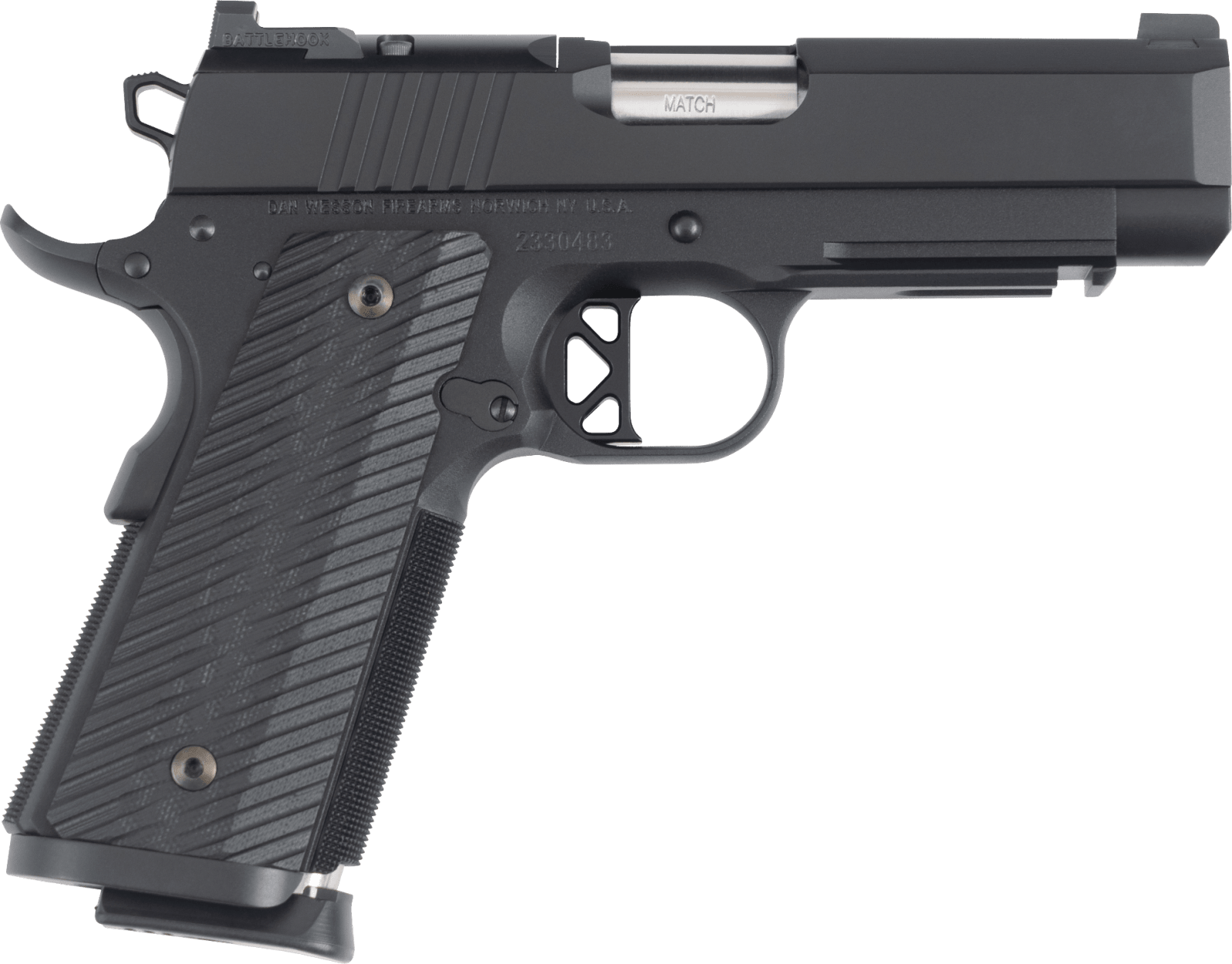 Dan Wesson 01798 TCP  45 ACP 8+1 4" Black G10 Grip
