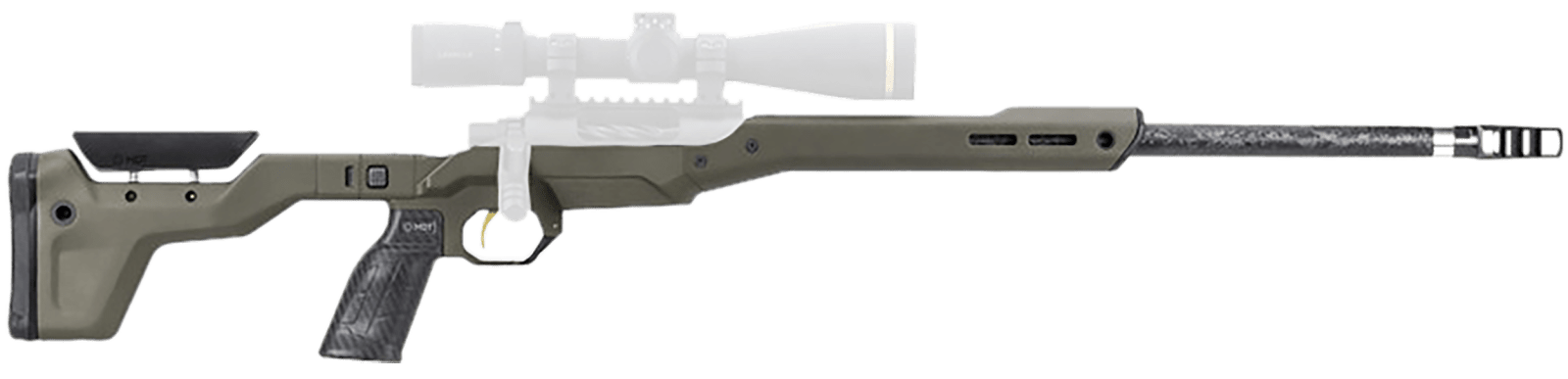 Mdt Sporting Goods Inc 107835CKG HNT26 Chassis System Cobalt Green Fits Howa 1500 SA/ Weatherby Vanguard Compatible w/ AICS Mags Short Action ARCA