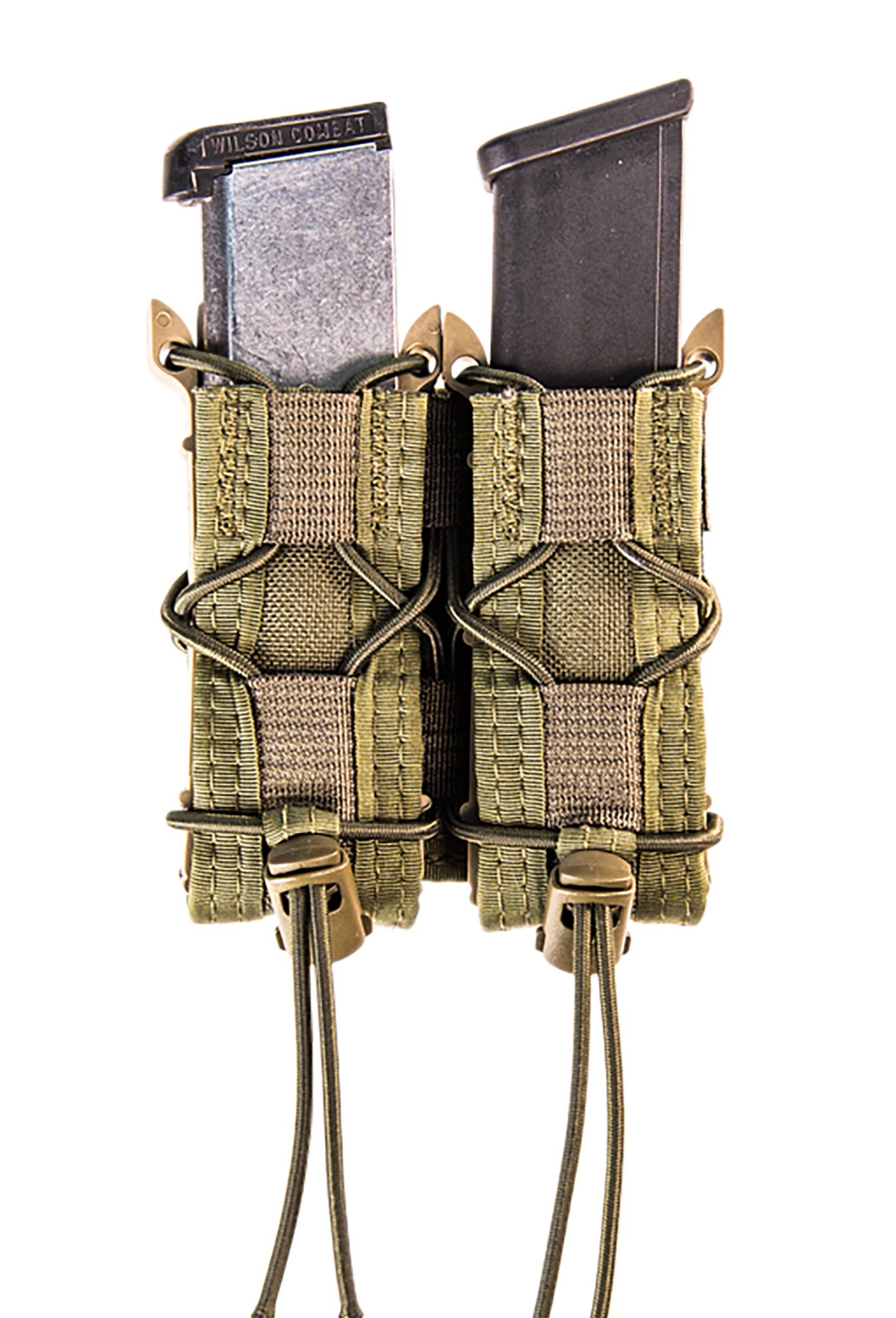 High Speed Gear 11PT02OD TACO Mag Pouch Double OD Green Nylon MOLLE Compatible w/ Pistol