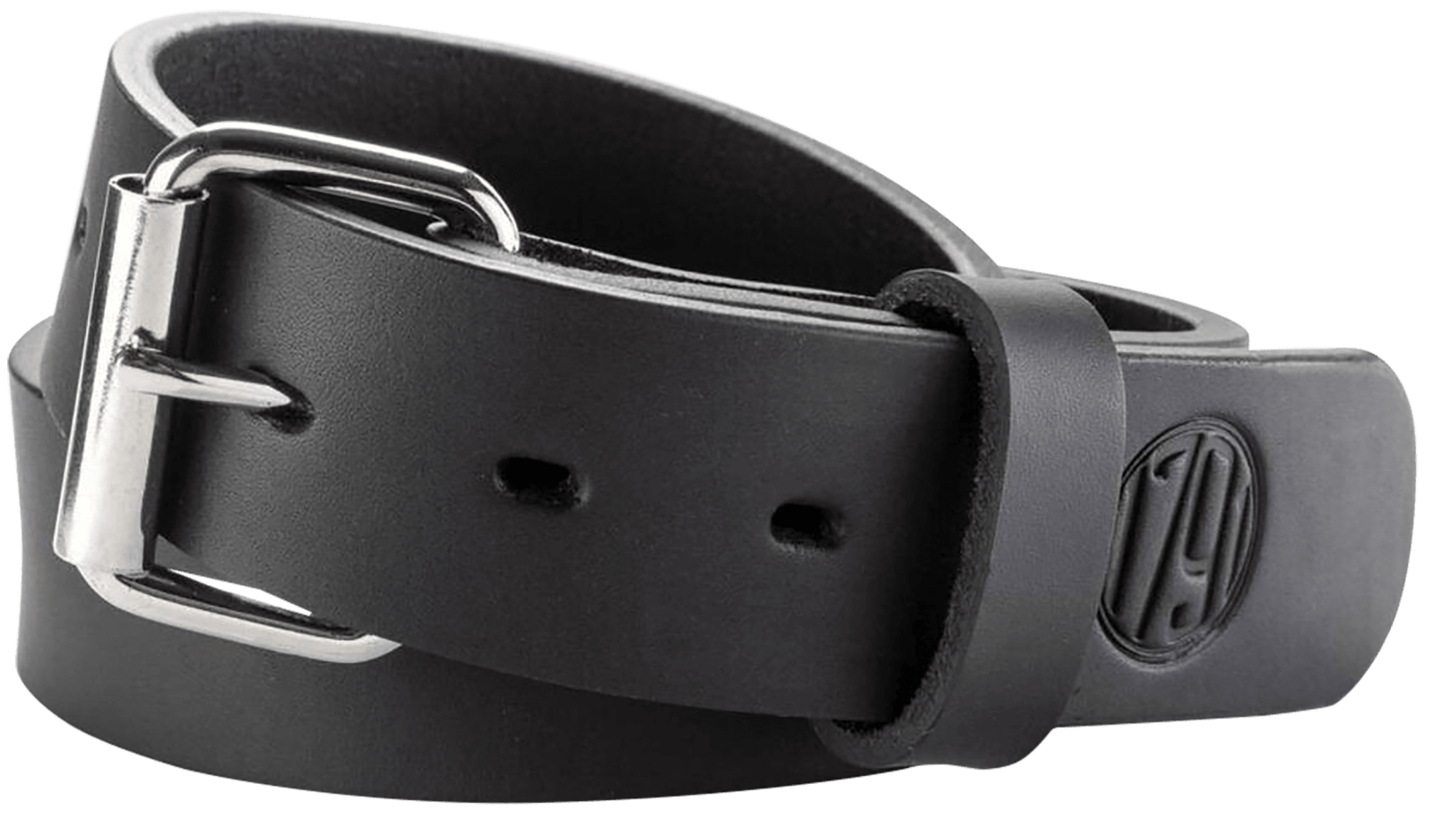1791 Gunleather BLT014650SBLA 01  Gun Belt Stealth Black Leather 46/50 1.50" Wide Buckle Closure