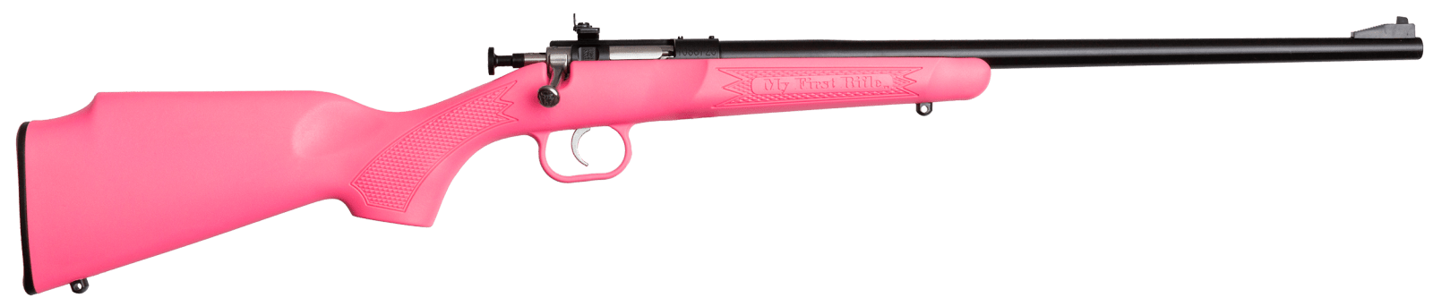 Crickett KSA2220 Youth  22 LR 1rd 16.12" Blued Single Shot Barrel, Blued Stainless Steel Receiver, Pink Fixed Synthetic Stock, Right Hand
