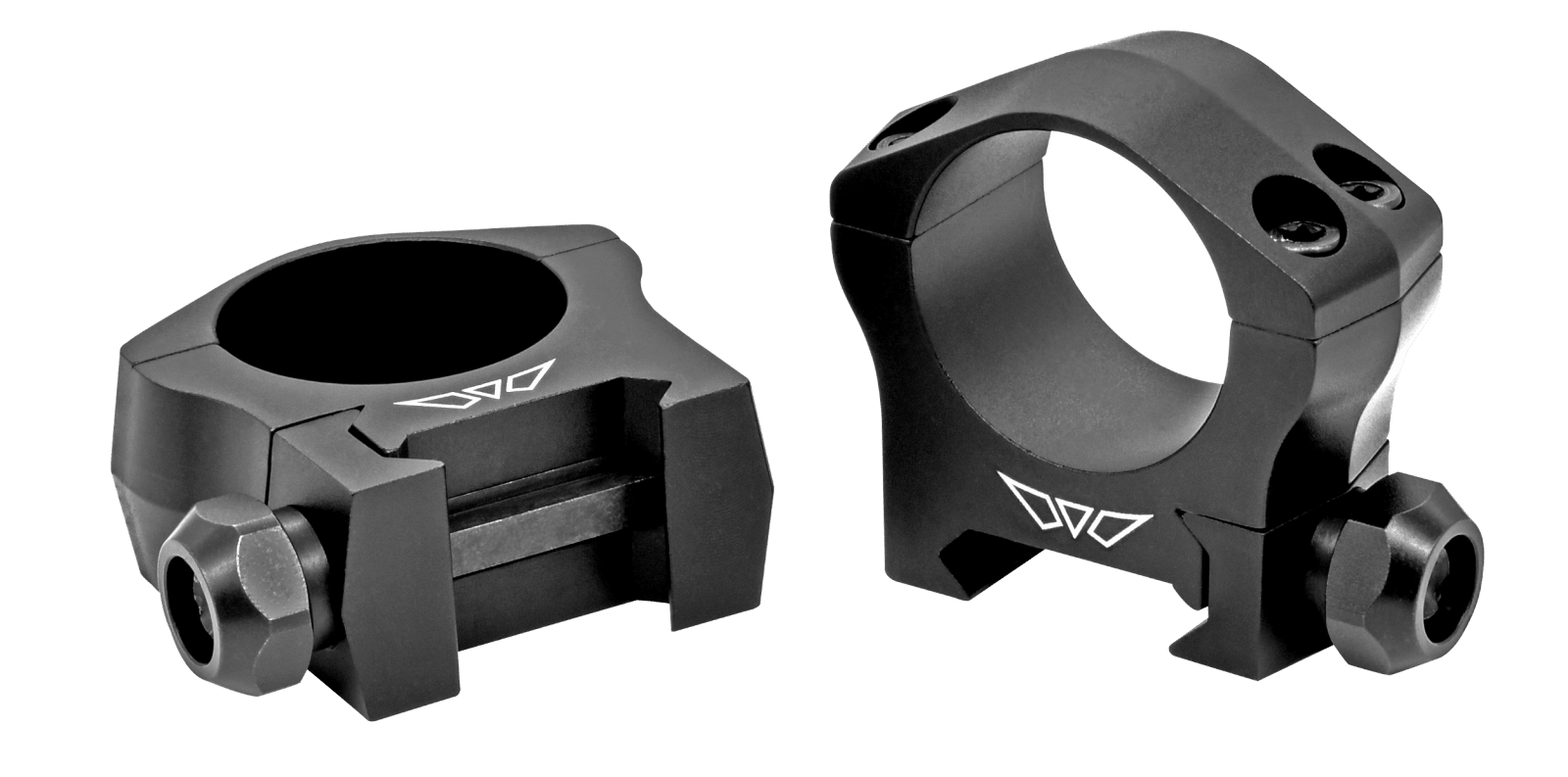Warne 7241M Scope Rings Mountain Tech Matte Black 35mm Medium 0 MOA