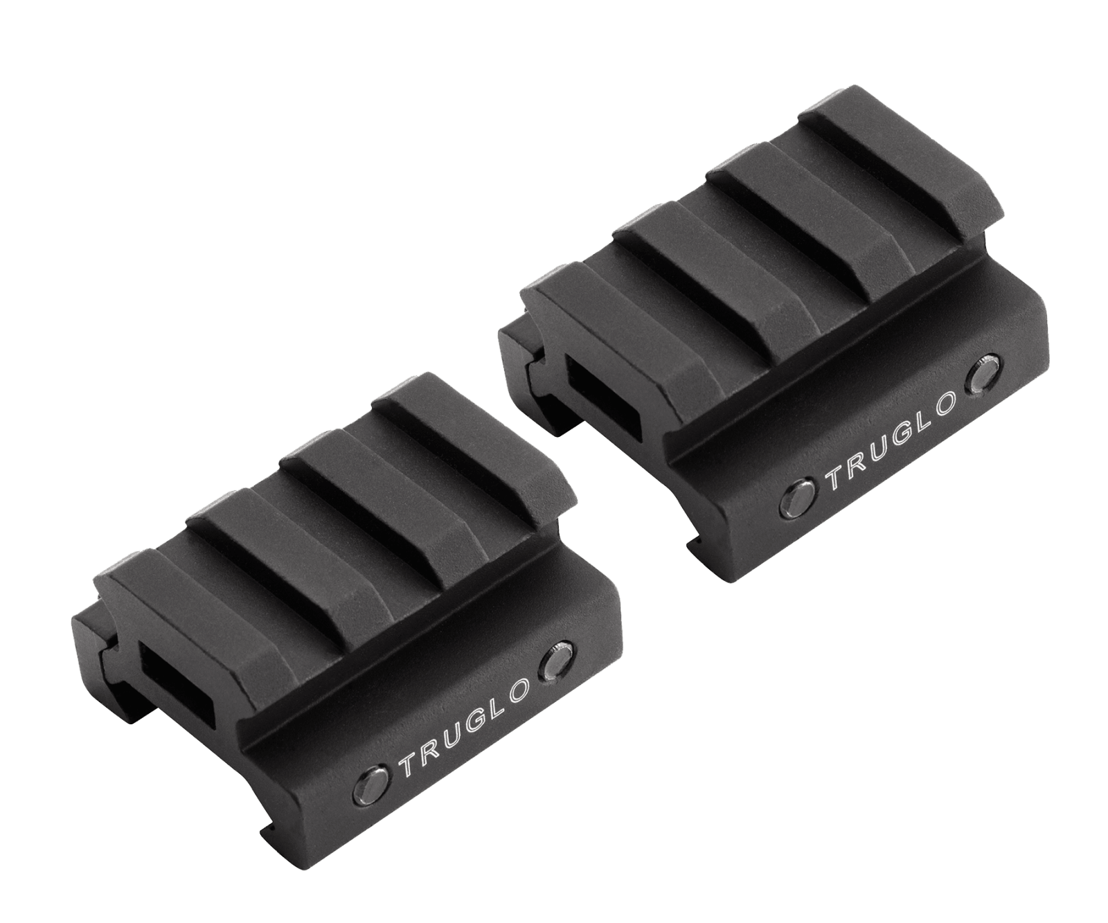 TruGlo TG8972B Picatinny Riser Mount  Matte Black Anodized