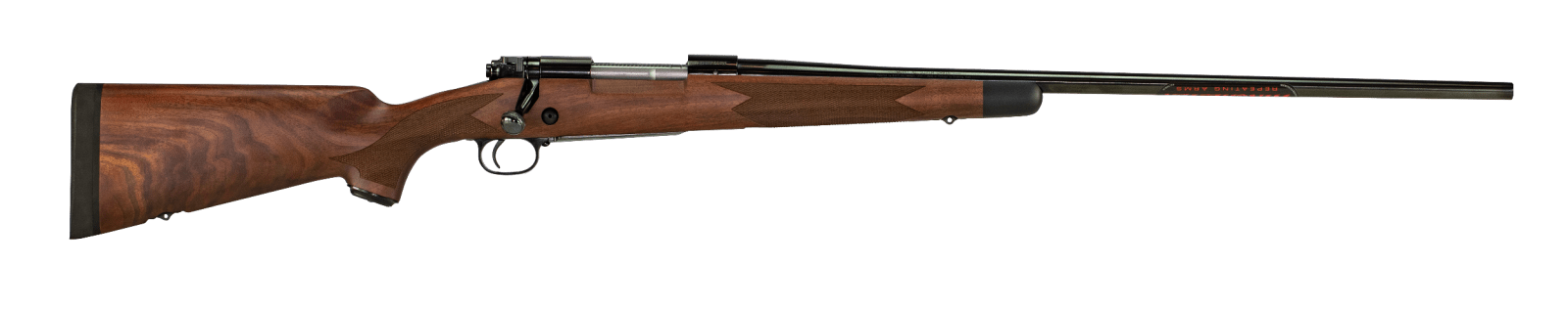 Winchester Repeating Arms 535203229 Model 70 Super Grade 264 Win Mag Caliber with 3+1 Capacity, 26" Barrel, High Polished Blued Metal Finish & Satin Fancy Walnut Stock Right Hand (Full Size)