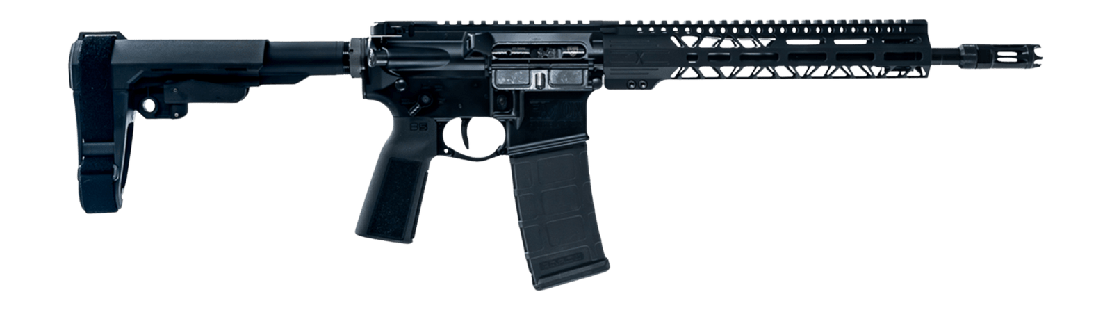 Faxon Firearms FXPRO33A125GA1075 Pro  338 ARC 30+1 12.50" Black Nitride Match Grade Threaded Barrel, Black Aluminum Receiver w/Picatinny Rail, M-LOK Handguard, Black SB Tactical SBA3 Brace, Ergonomic