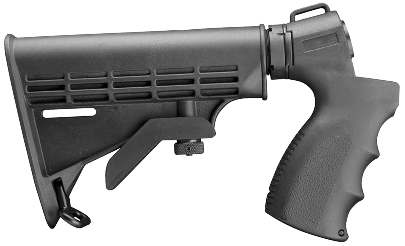 Aim Sports APGSM500 Shotgun  6 Position w/Pistol Grip Black Synthetic for Mossberg 500