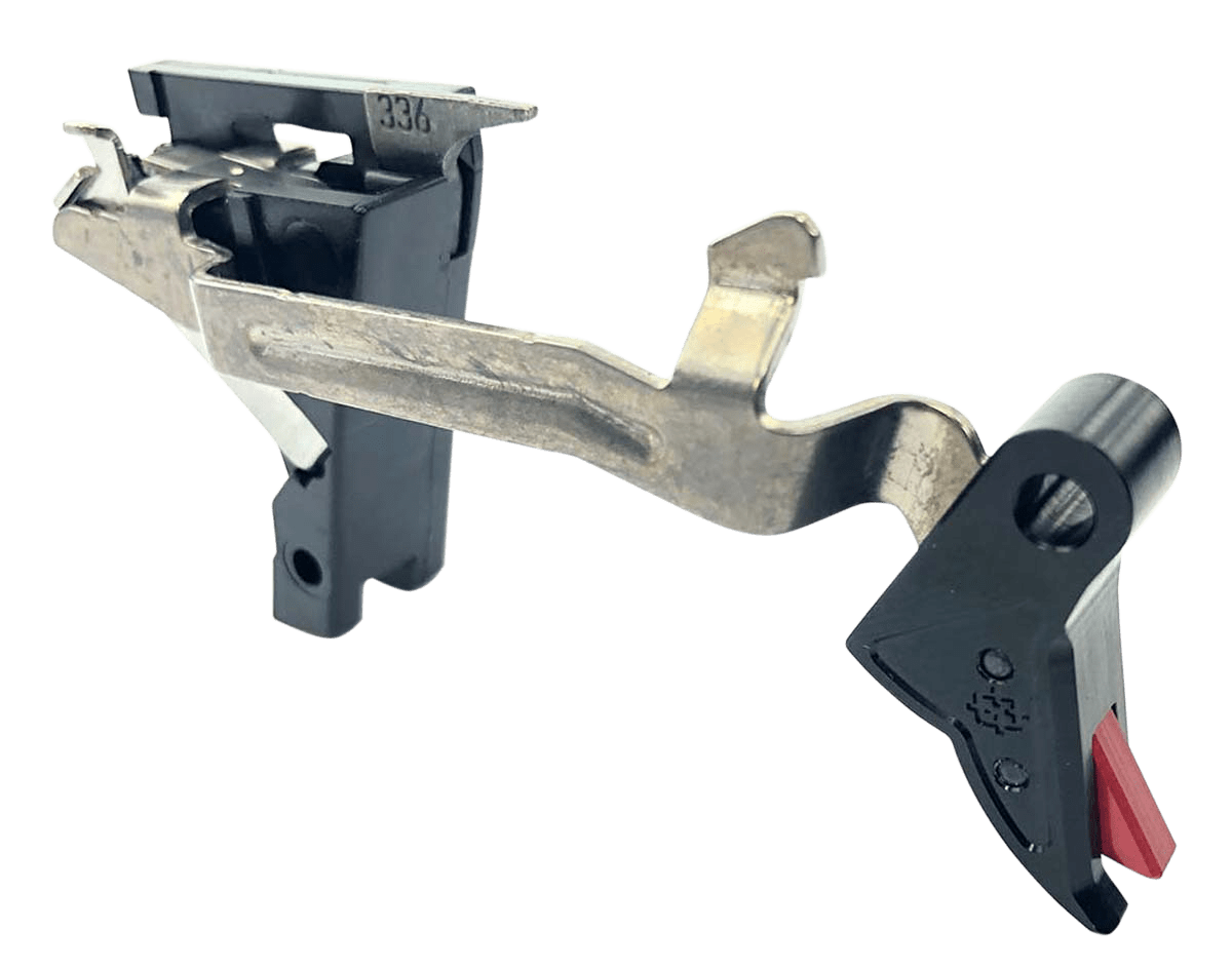 Cross Armory CRGTDI Drop In  Flat Trigger w/ 3.50 lbs Draw Weight & Black/Red Finish