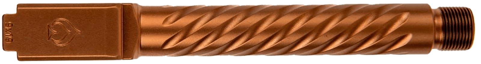 Ballistic Advantage BAPSG175T3R Premium Series  9mm Luger Fits Glock 17 Gen 5 Spiral Fluted Threaded Copper PVD Stainless Steel