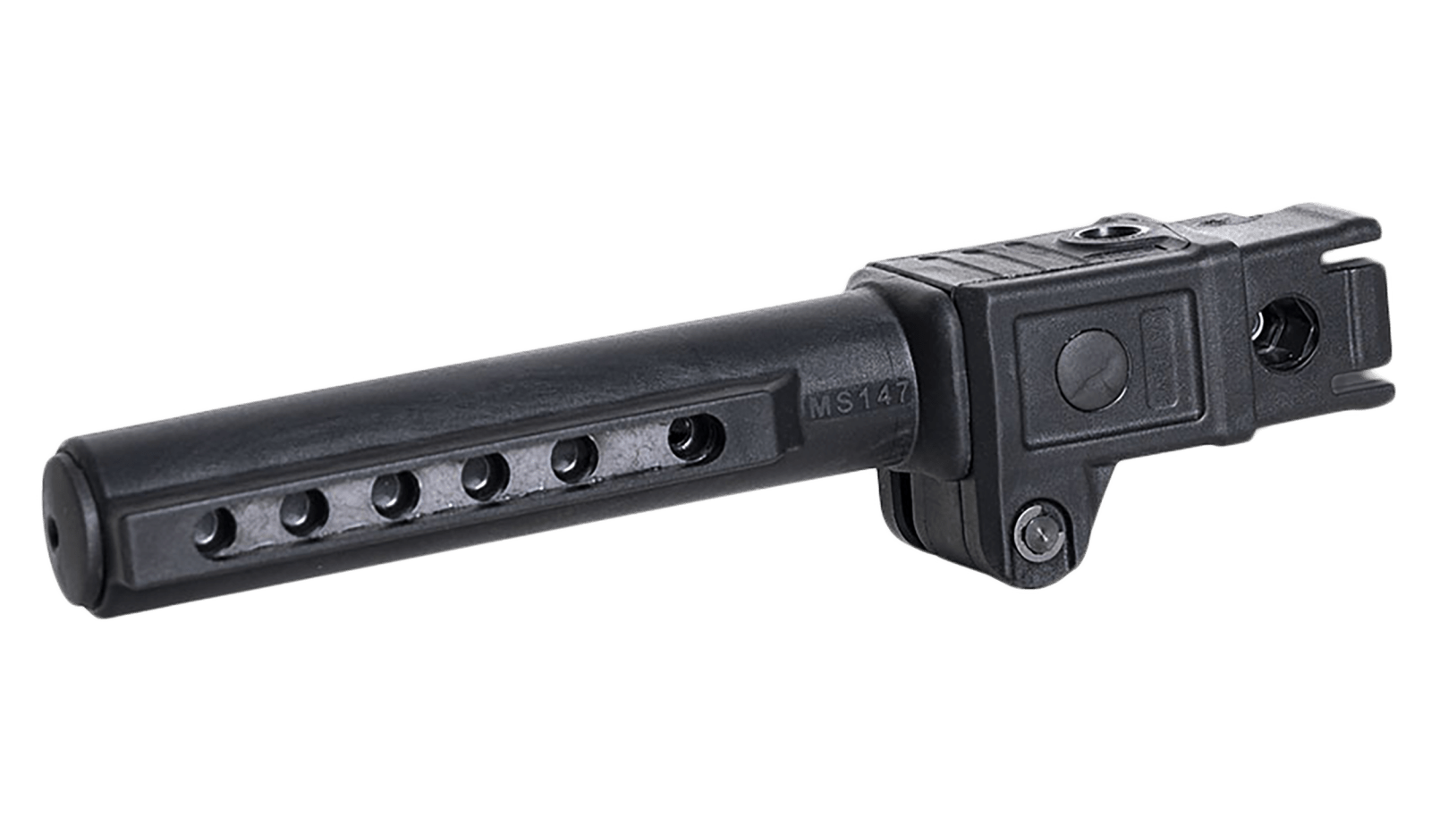 NcStar VG147 Folding Mil-Spec Stock Tube  Black for AK-Platform