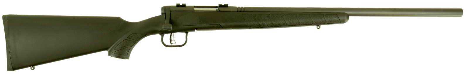 Savage Arms 96975 B.MAG  17 WSM 8+1 22" Matte Black Heavy Barrel, Matte Black Drilled & Tapped Carbon Steel Receiver, Matte Black Fixed Synthetic Stock, Right Hand