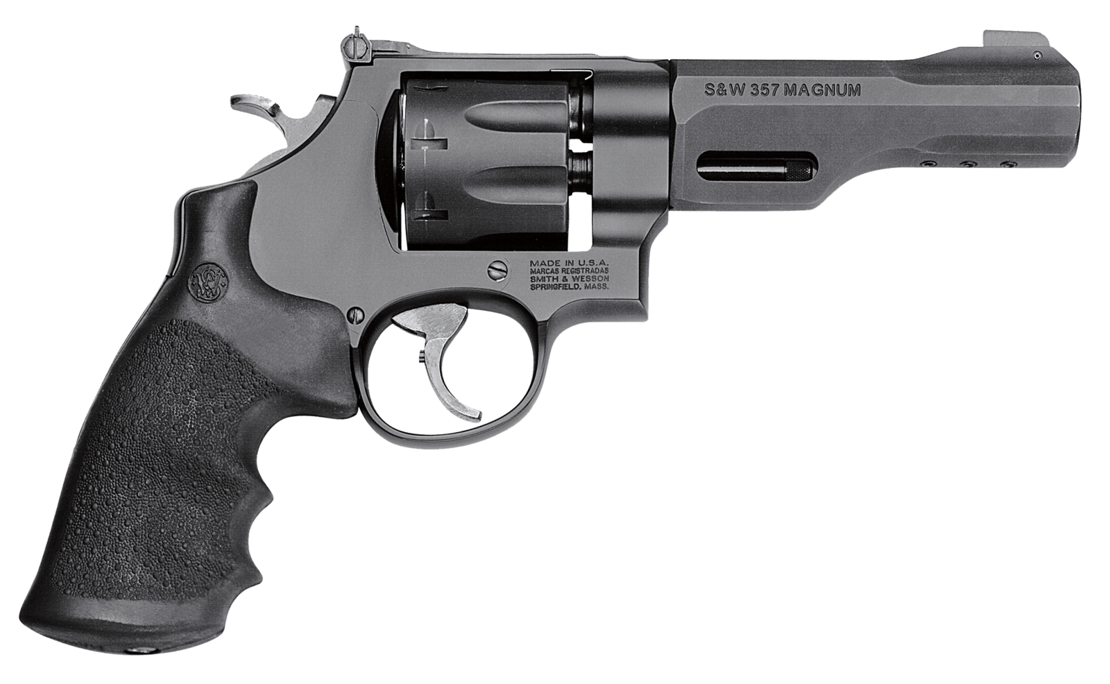 Smith & Wesson 170269 Model 327 Performance Center TRR8 357 Mag or 38 S&W Spl +P Black Stainless Steel 5" Barrel & 8rd Cylinder, Black Scandium Alloy N-Frame , Black Synthetic Grip , Optics Ready