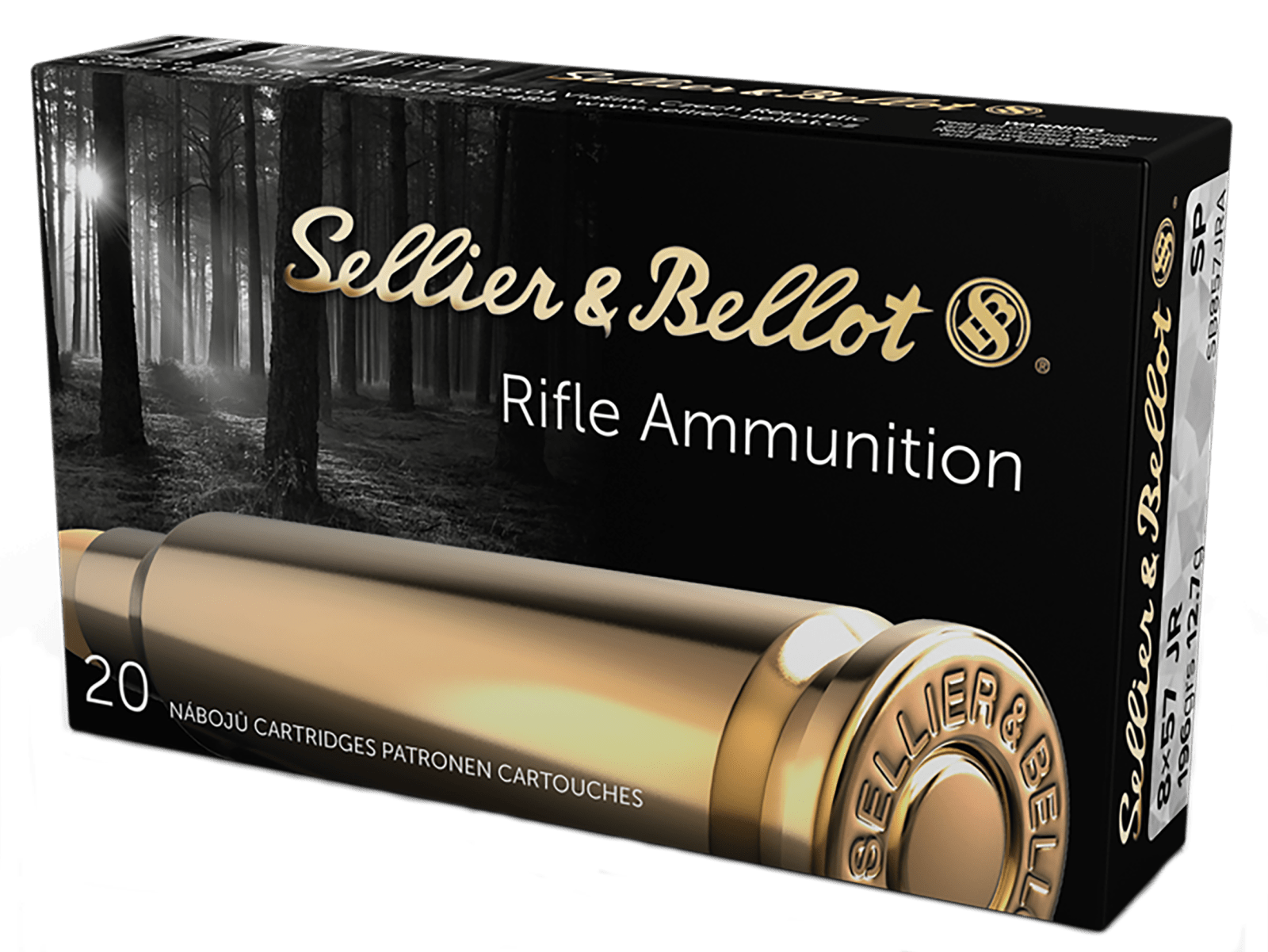 Sellier & Bellot SB857JRA Rifle 8x57mmJR 196gr Soft Point 20 Per Box/20 Case